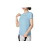 Under Armour Dopamine Solid Color Brand Logo Fitness Training Breathable Short Sleeve Regular T-Shirt Women T-Shirts Blue 1384246-490