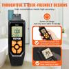SucceBuy Carbon Monoxide Detectors with Audible & Visual Alarm CO Gas Meter Tester with Temperature Sensor for Home Industrial