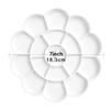 1/6pcs Painting Palette, 18 Wells Plastic Paint Tray Pallet Reusable Flower Paint Palette for Artists Acrylic Watercolor Oil