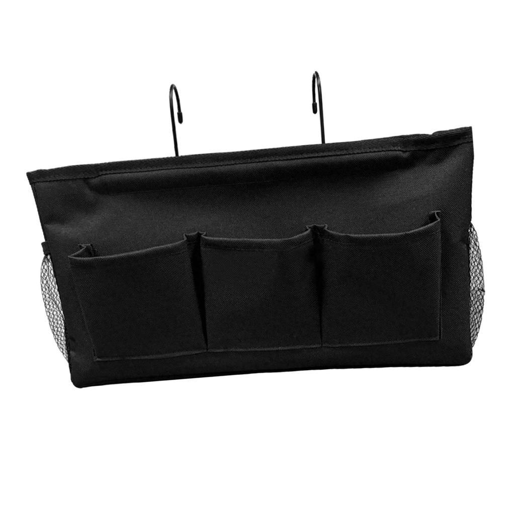 Bedside Caddy Storage Bag with Side Mesh Pockets Remote Book Keys Hanging Bed Storage Organizer Bag Can hold Glasses,Book, Key