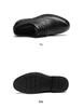 Red Dragonfly Men's Genuine Leather Soft Sole Brogue Shoes - Autumn/Winter Formal Style