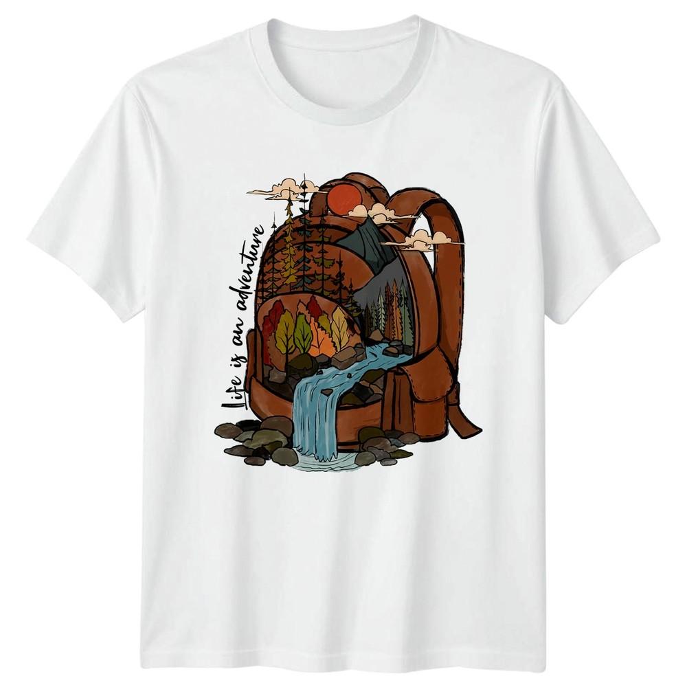 Life Is An Adventure TShirt Hiking Camping Outdoor Adventure Birthday Gift S