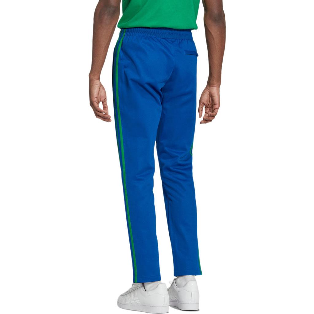 adidas Originals Pantaloni da Tuta a Righe con Stampa Logo Classico Gamba Dritta Uomo Pantaloni Blu IB3429