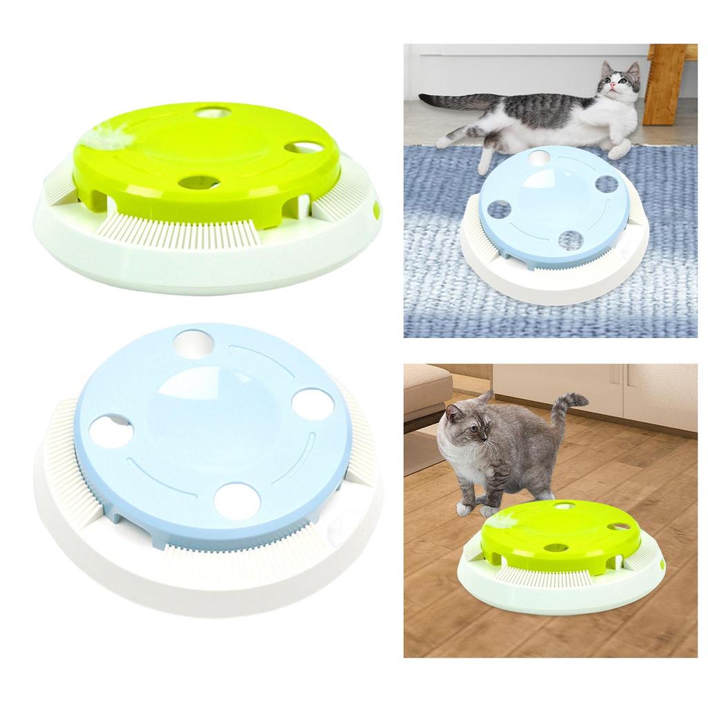 Cat Teaser Fun Playing 360 Degree Rotating Catcher Kitten Interactive Cat Toys