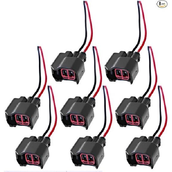 Разъем-пигтейл для форсунки Провод EV6 Совместим с Mustang F150 F250 Crown