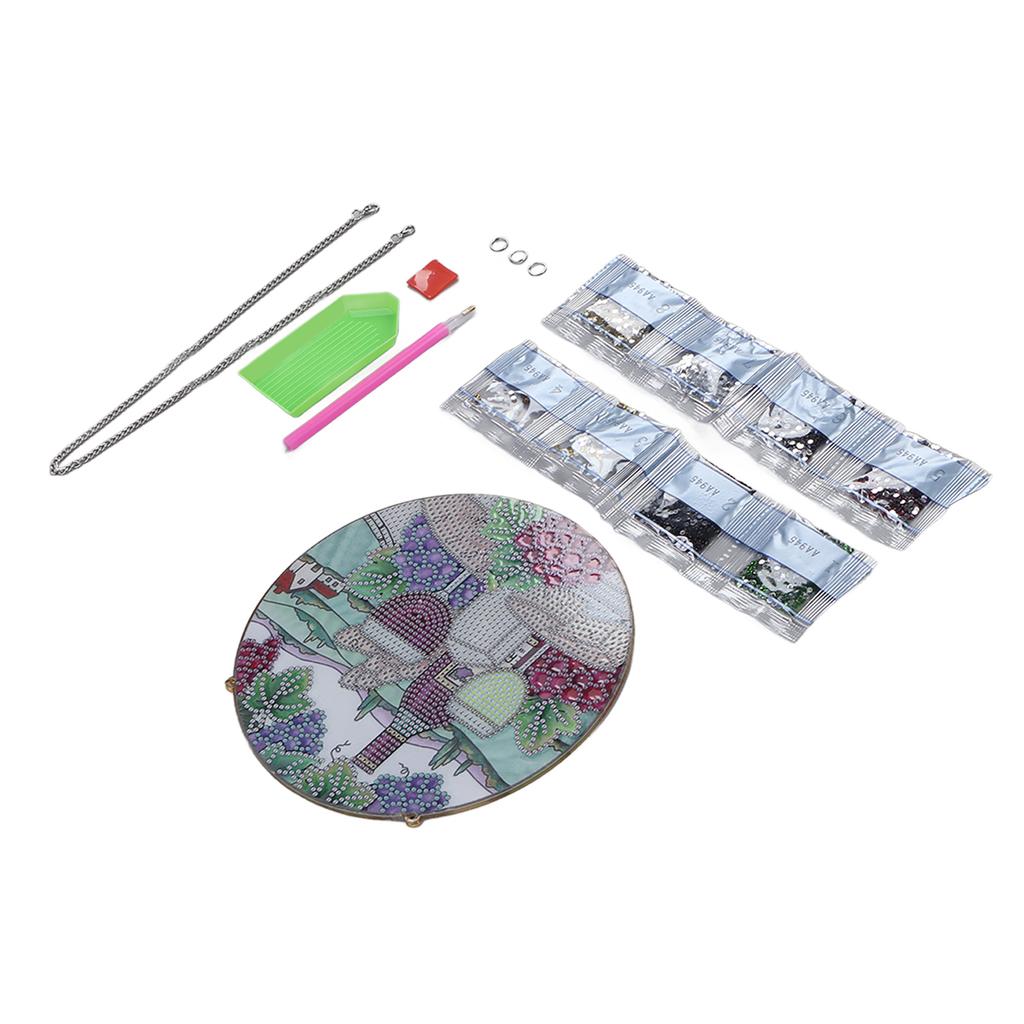 Rhinestone Painting Ornament Outdoor Picnic Wine Pattern Vivid Waterproof DIY 5D Rhinestone