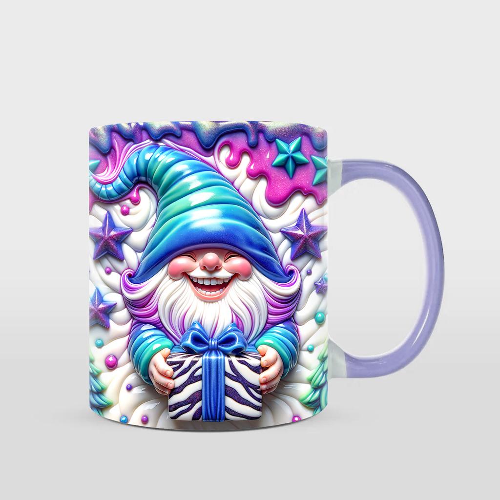 3D Christmas Gnome Christmas Ceramic Coffee Mug Tea Cup New Xmas