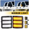 2X Dynamic LED Side Tow Mirror Light Turn Signal For 2008-16 Ford F250-F550 SD A
