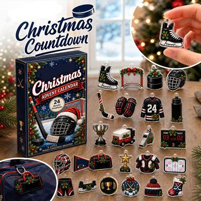-Calendario dell'Avvento a Tema Natalizio con Acrilico 2D, Scatola Regalo Conto alla Rovescia di Natale, Decorazioni per Albero di Natale, Regalo per Fan
