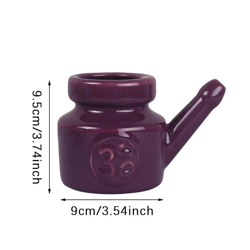 350 ml keramický konvička Neti na čištění nosu Odolná nepropustná hubice na vyplachování nosu Mytí nosu Muži Ženy