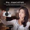 Magnetischer Selfie-Lichtring für iPhone, LED-Aufhelllicht, verstellbar, kompatibel mit Smartphones