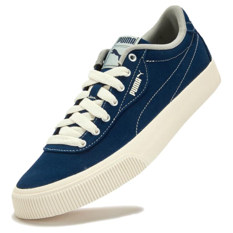 Puma IV-60 Canvas Stoff Bequem Vielseitig Dünne Sohle Langlebig Leicht Low-Top Skateschuhe Unisex Skateschuhe Blau 390425-09