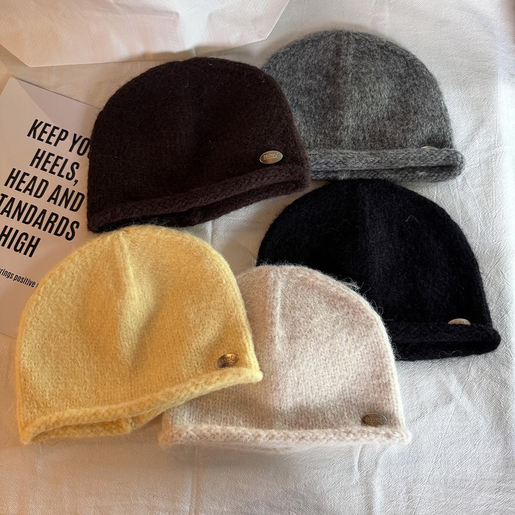 Beanie Women Wool With Letter Embellishments For Fall And Winter Style Street