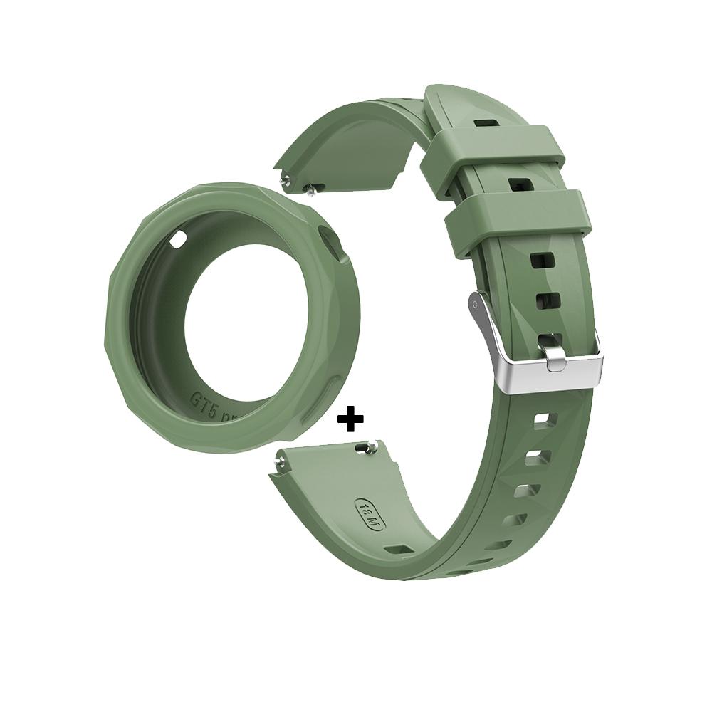 Laikrodžio apyrankė Huawei Watch GT 5 pro 42mm išmaniesiems laikrodžiams, 18mm apyrankė, madingas minkštas silikoninis sportinis dirželis su TPU dėklu