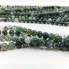 1 Strang/Los 4 6 8 10 12mm Moosgras-Achat Natursteinperlen Lose Abstandshalterperlen Für Schmuckherstellung DIY-Armband Großhandel