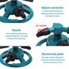 360 Degree Automatic Rotating Garden Lawn Water Sprinklers System Large Area Coverage Rotating Nozzle Garden Irrigation Supplies