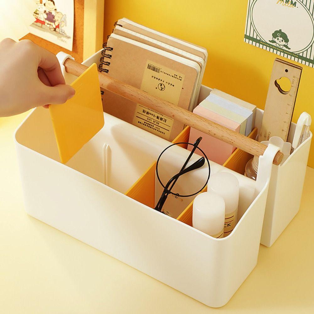 Plastic Marker Pen Storage Case Multifunction Stationery Storage Box  Students
