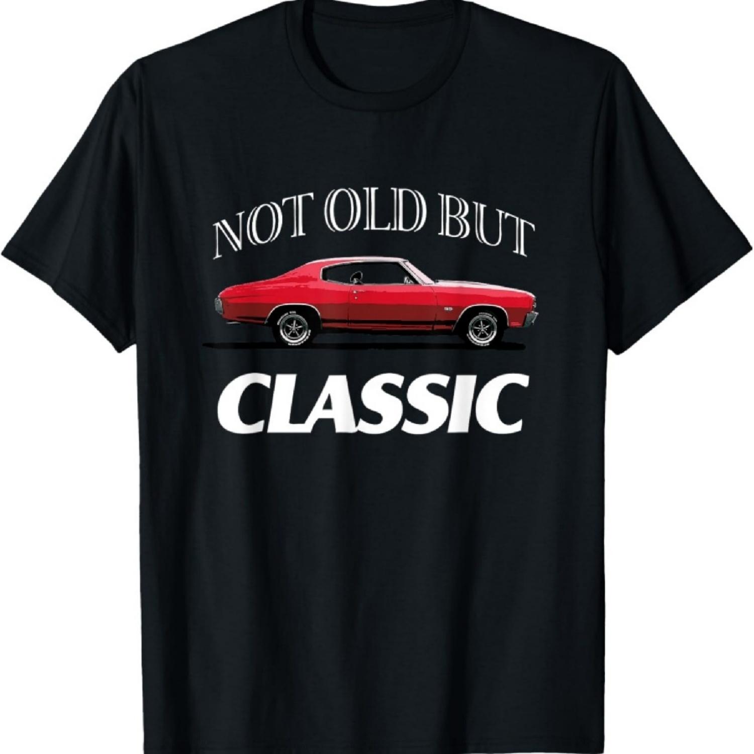 

Not Old but Classic - Classic Funny Retro Car - Men & Women T-Shirt XXXXXL чорний