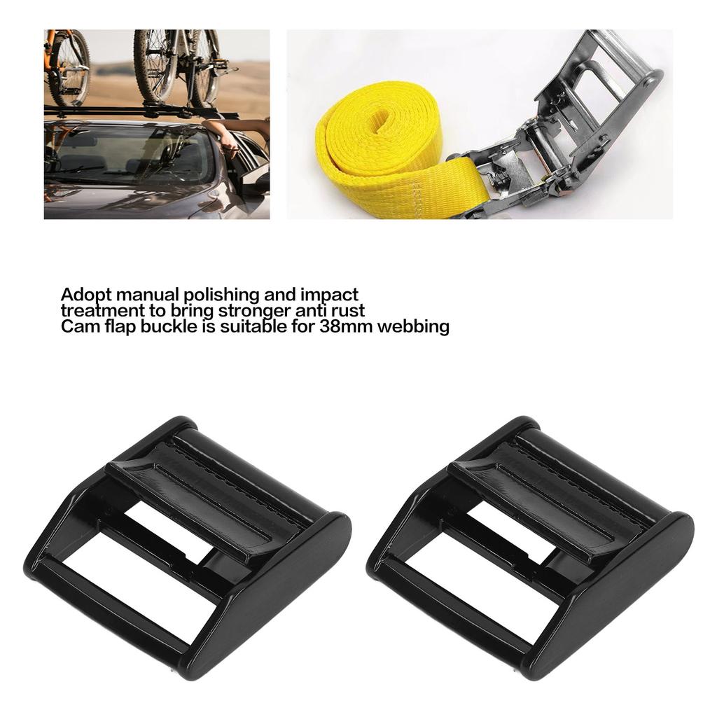 304 Stainless Steel Cam Flap Buckles Press Cam Buckle for 38mm Webbing Strap Marine Hardware Yacht Accessories Press Cam Buckle