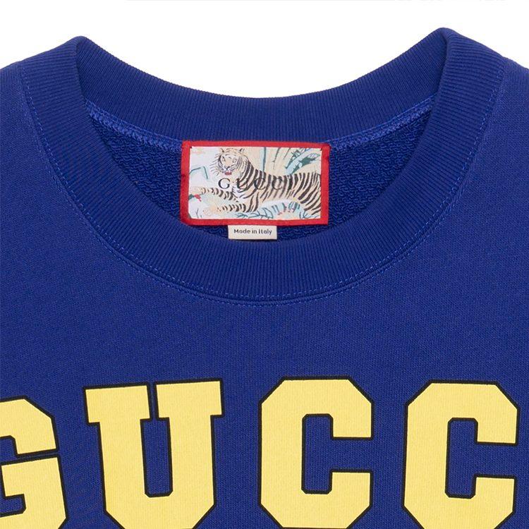 GUCCI SS22 Sweatshirt Men's Blue 623245-XJD3T-4622