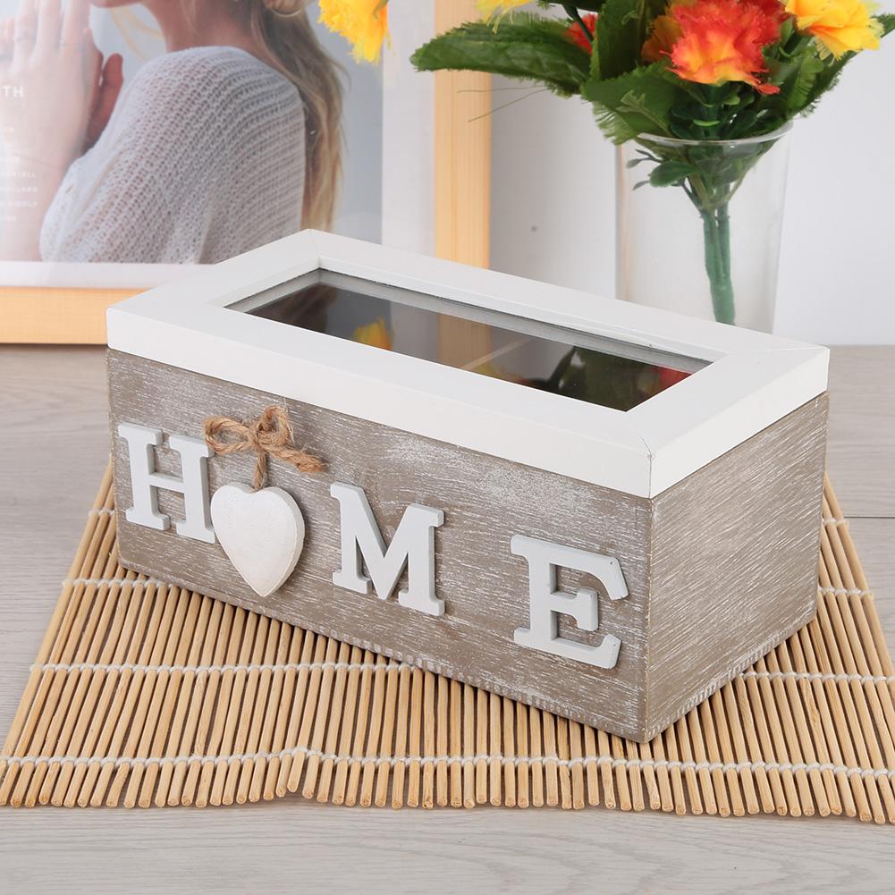 Tea Bag Jewelry Organizer Storage Box Desktop Container