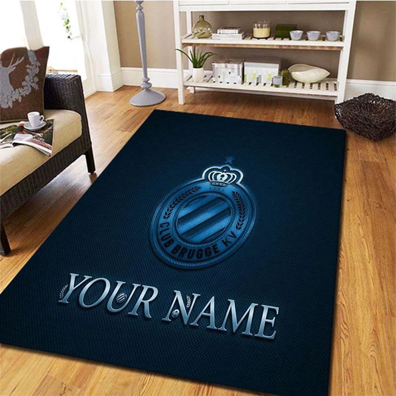 Club Brugge KV Custom Name Carpet Rug for Living Room Bedroom Home Sofa Decoration,Kids play Non-slip Floor Mat