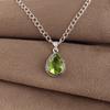 Peridot Gemstone 925 Sterling Silver Handmade Jewelry Partywear Pendant 1.3" For Gift APP-3-1
