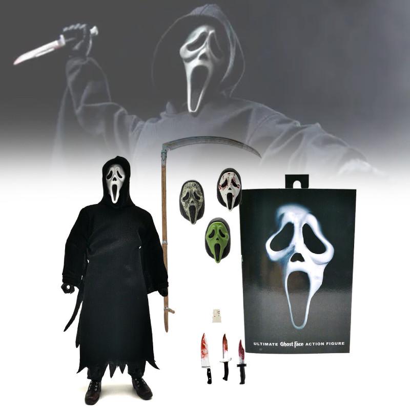 Neca Scream Ghostface Killer Edição Deluxe Figura de Ação Modelo Colecionável de 7 Polegadas