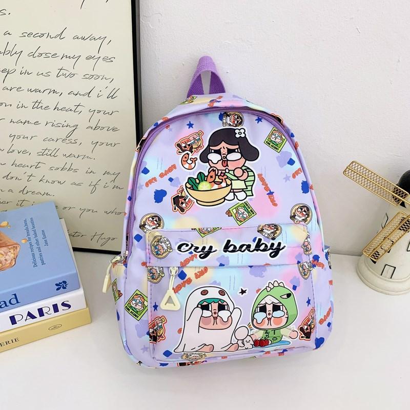 Children'S Backpack Cartoon Cute Print Kindergarten Primary School Students Schoolbag Foreign Style Boys And Girls Backpack