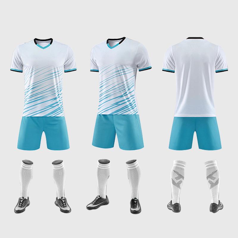 

Детский быстросохнущий дышащий комплект футбольной тренировочной формы Extra Large белый