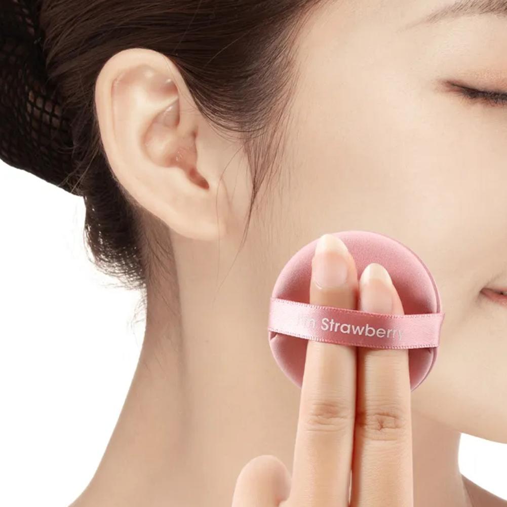 Air Cushion Powder Puff Strawberry Pie Non Latex Dual Use Of Dry And Wet Makeup Round Sponge Butter Puff Beauty Tool
