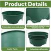 2 Pieces Deep Watering Planting Growth Rings Smooth Edges Grass Prevention Deep-Root Irrigation Basin Nutrient Control