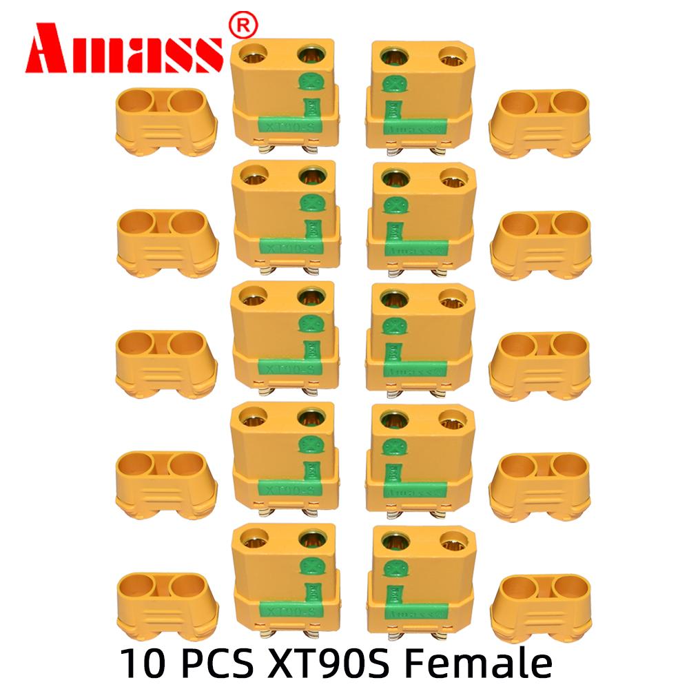 Amass XT90S Connector xt90s anti spark XT90S XT90-S Male Female Motor Adapter for Battery ESC and Charger Lead for RC Car Truck