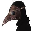 Halloween Steampunk Plague Doctor Black Masquerade Mask for Women