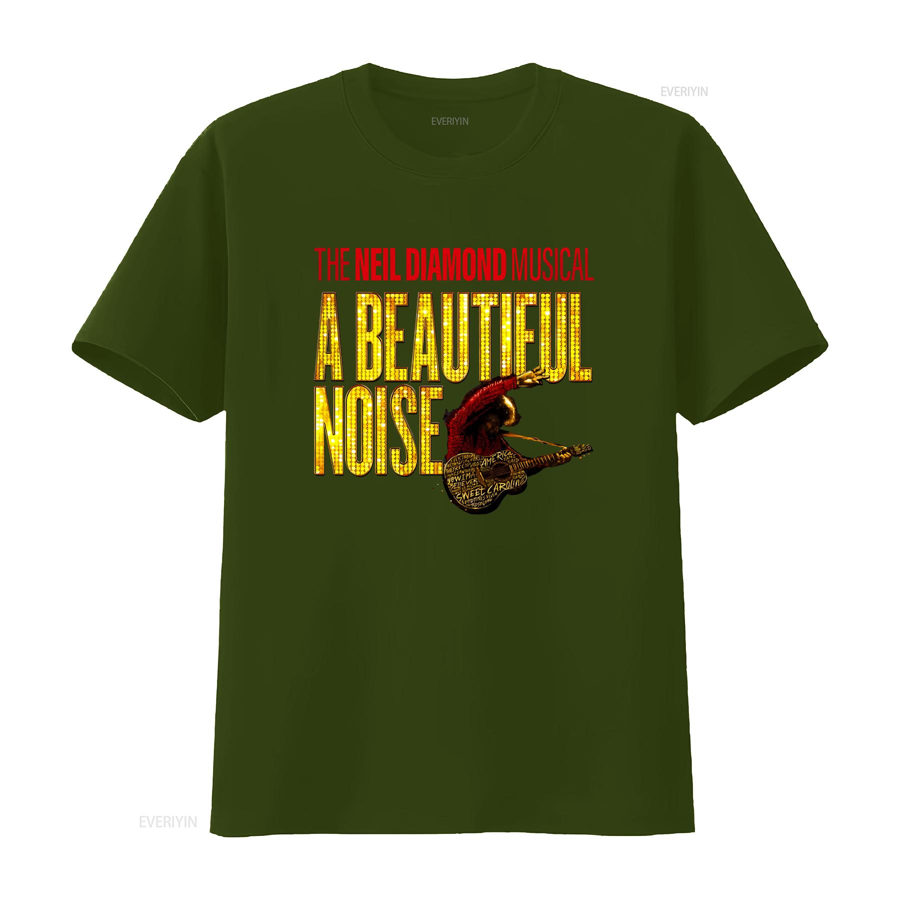 ZheXiong TEE De Neil Diamond A Beautiful Noise Musical T-shirt Idee&euml;n Broadway Liefhebber hoodie vintage Gewassen Veelzijdig grafisch Unisex Stijlvol 2XL
