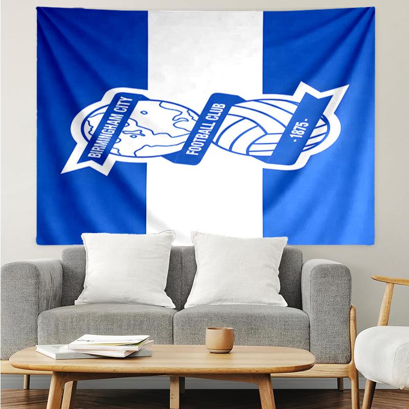 Birming-ham Football Club Printed Printed Tapestry, for Bedroom,Livingroom, Dormitory, Large Wall Decor, Fabric Decor Fan Birthday Gifts