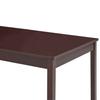 Dining Table Dark Brown 180 x 90 x 73 cm Pine Wood