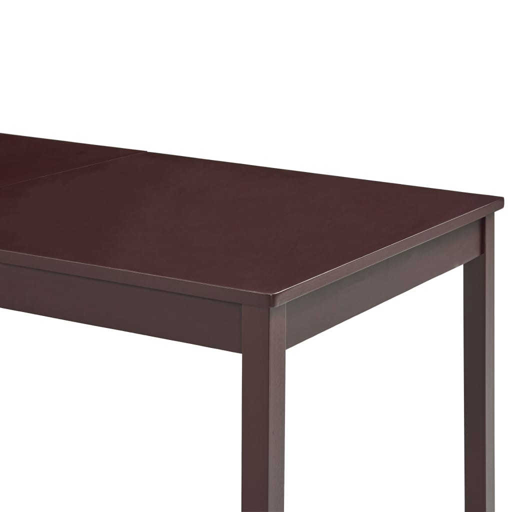 Dining Table Dark Brown 180 x 90 x 73 cm Pine Wood
