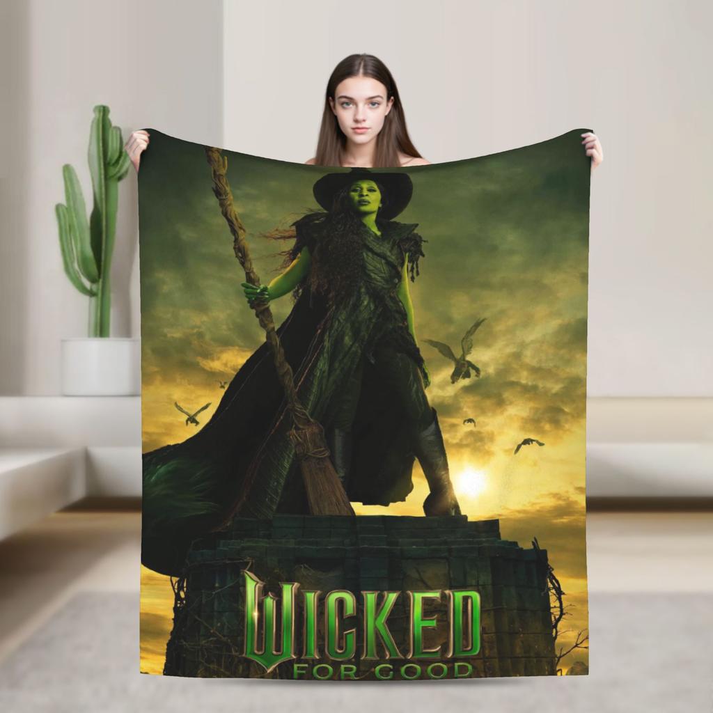 Wicked For Good Fiyero 2025 Film Super Soft Blanket Kids Plush Bedding Throws Novelty Living Room Flannel Bedspread Bed Cover
