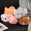 20cm Plush Toy Handmade Simulation Pig Fox Elephant Bear Doll Cartoon Anime Cute Pillow Cushion Home Decoration for Children