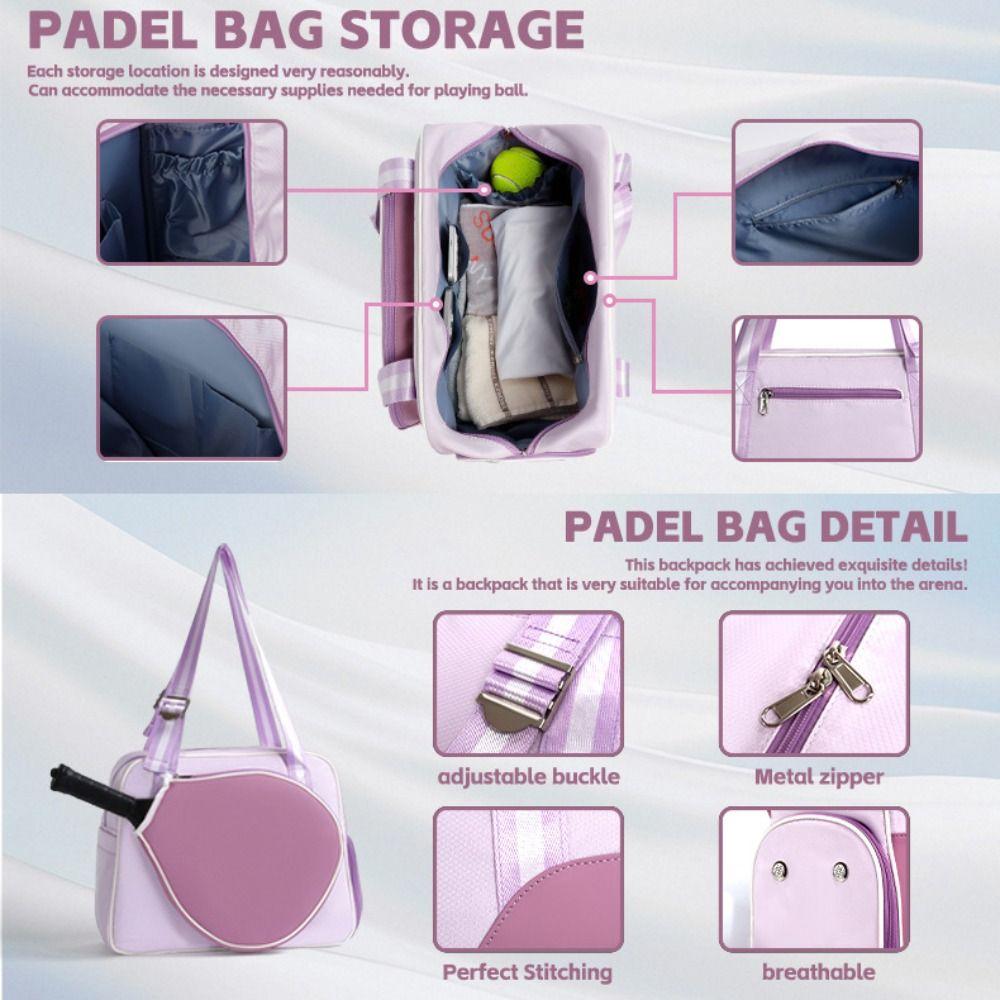 Nylon Pickleball Schlägertasche Schultertasche Große Kapazität Pickleball Handtasche Outdoor-Sport