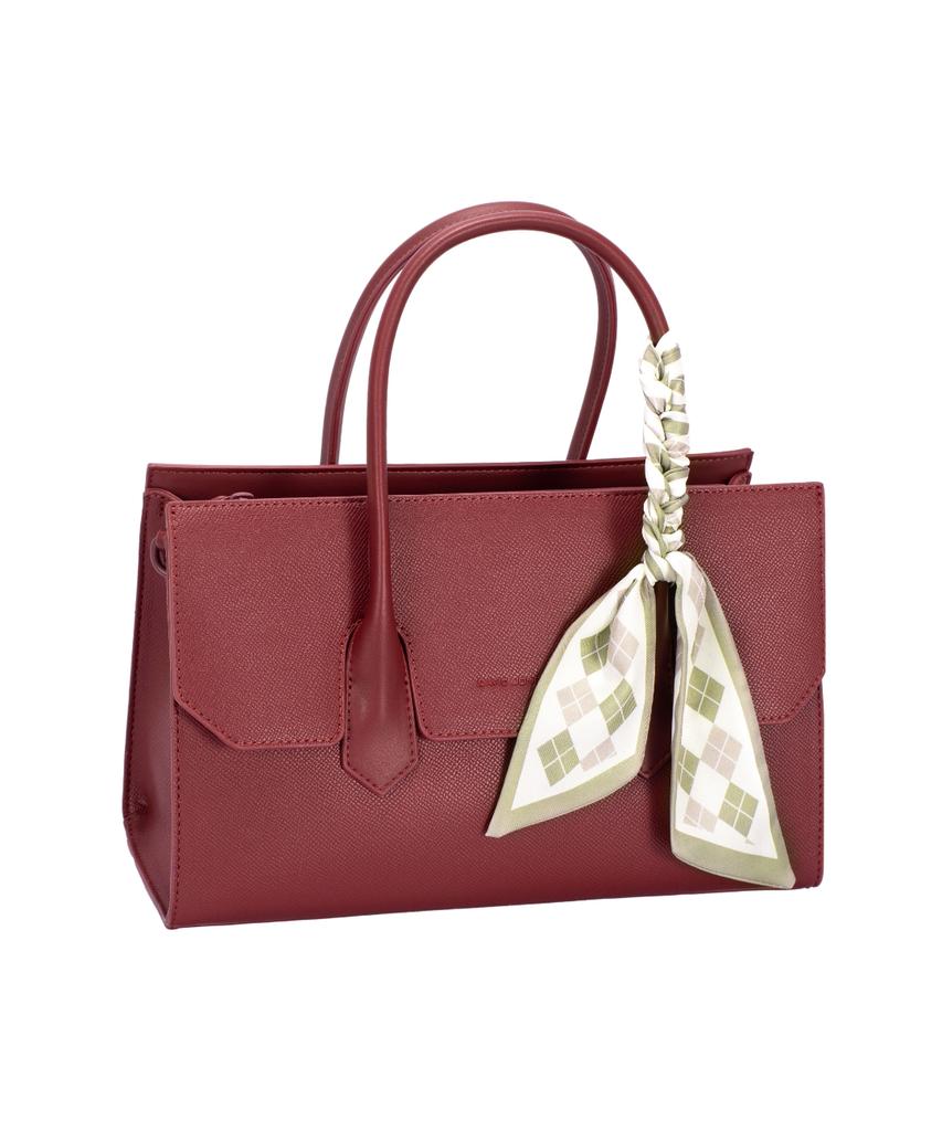 David Jones Madeleine 3-Way Scarf Tote Leather Bag Warm Taupe (Cm7416-1)