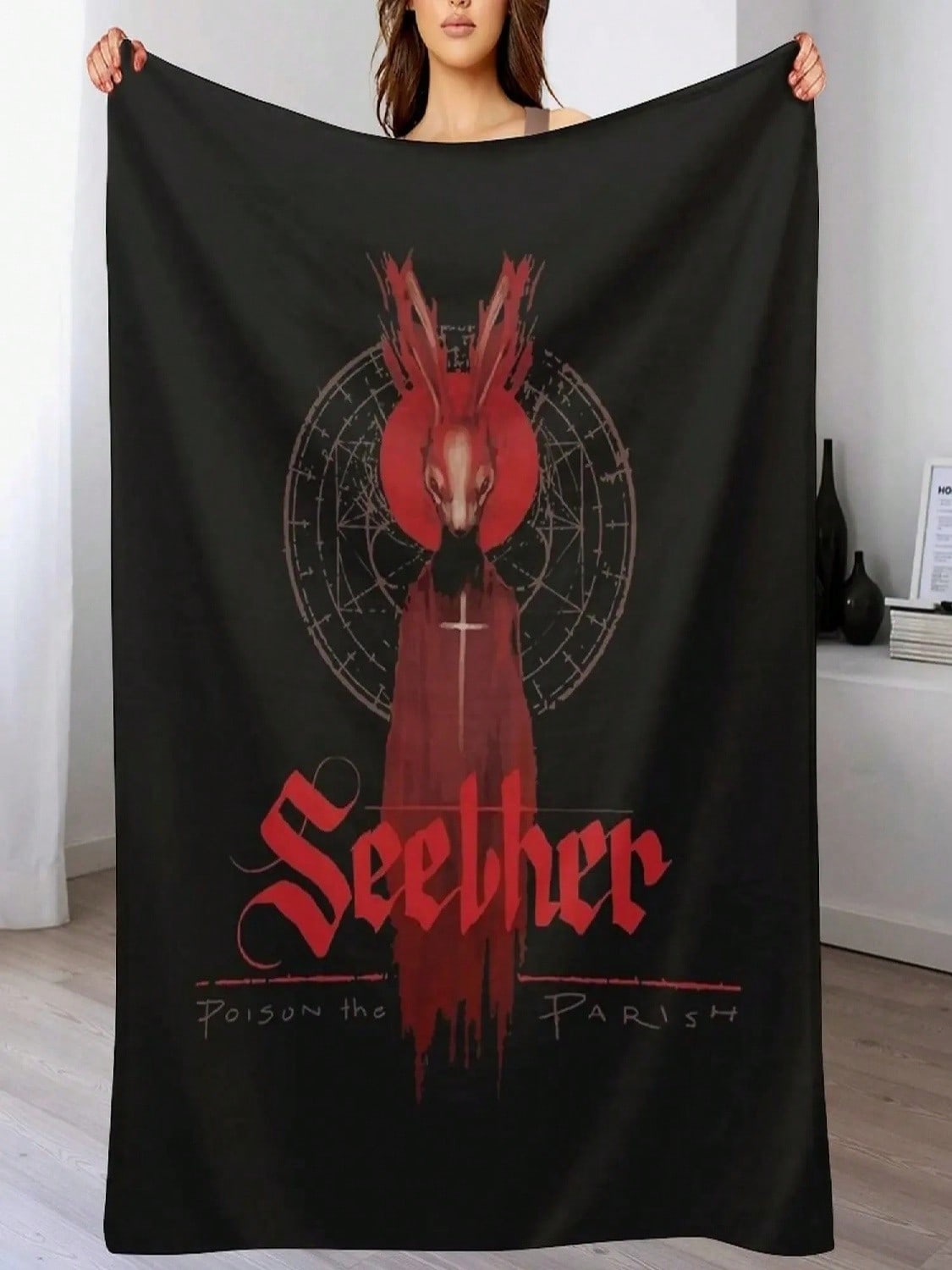 

Band Seether Throw Blanket Warm Soft Decorative Sofa Picnic Blankets 75X95CM