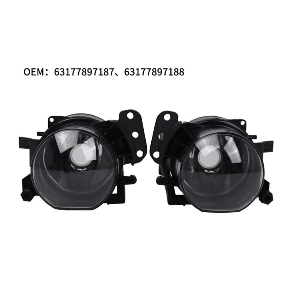 Front Fog Light Assembly Compatible with 2003-2009 E60 E90 OE 63177897187 63177897188 Left Right Bumper Fog Lamp
