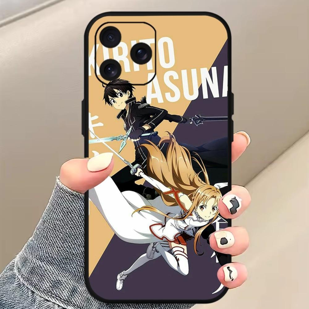

Чехол для телефона Bilibili Sword Art Online в стиле аниме для Xiaomi 10 12 Poco M3 X3 Nfc Redmi 10 11S Lite Ultra 4G 5G черный мягкий чехол pocoM3