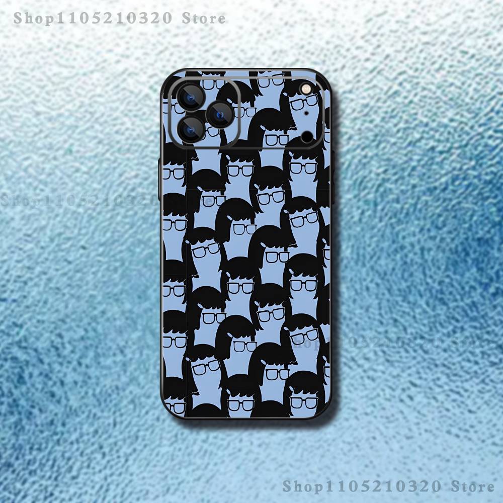 Cartoon B-Bobs Burgers Phone Case For iPhone 17,16,15,14,13,12,11,Pro Max,XSX,,XR,SE,Mini,8,7,Soft Silicone Black Cover
