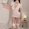 Sex Underwear Pure Desire Uniform Seduction Lace Classic Cheongsam Sexy Suit Perspective Hollow Large Size