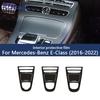 Car Interior Sticker Gear Box Protective Film for Mercedes E Class W213 2016- Car Gear Panel Sticker Carbon Fiber Texture