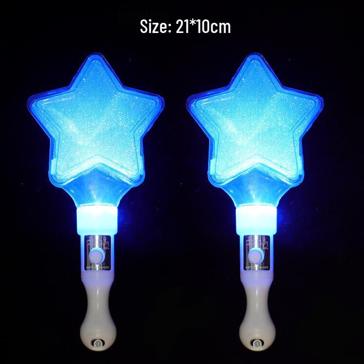 Luminous Five-Pointed Star Stick Toy for Concerts and Advertising