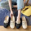 Fashion Half Slippers Female New Summer All-match Wear Mesh Breathable Non-slip Linen Cotton Head Cool Girl Hollow Flat Slides Shoes